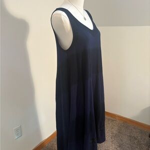 Free People hi/lo ombré dress w/ embroidery detail